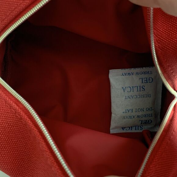 DIOR Beauty Red Cosmetic Makeup Toiletry Bag Pouch with Gold Zipper NIB - Picture 9 of 15